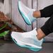 Men's Fashionable Casual Comfortable Sports Runn Shoes - Breathable Fabric Upper, Non-Slip And Wear-Resistant_vogvips.com