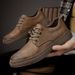 Spring new vintage cow versatile resistant soft soles men's casual work wear leather shoes_vogvips.com