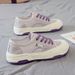 2024 Summer Women's Tide With Board Flat Female Fashion Casual Thick Bottom Mesh Breathable White Shoes_vogvips.com