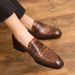 Men's Shoes New Men's Pointed Leather Shoes Casual Large Size Retro Hairdresser Trendy Shoes_vogvips.com