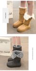 High Cotton Boots Warm Large Cotton Shoes Women's Thick-soled Piled Thickened Long Snow Boots_vogvips.com