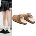 Women's Furry 2025 New Autumn And Winter Slip-on Plush Warm Lazy Closed-toe Mules Cotton Shoes_vogvips.com