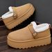 Shoes New Winter Fleece Lined Thickened Cotton Women's Slip-On Thick Sole Versatile Snow Boots Dropshipping_vogvips.com