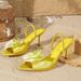 Women's Shoes Flower Decoration High Heel Sandals Stiletto Pointed Fashion Sandals_vogvips.com
