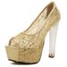 Shoes Crystal Thick Heeled Sandals Women S Waterproof Platform Fish Mouth High Heels Fashion Hundred Exquisite_vogvips.com