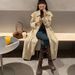 Grape Mom Autumn Winter New Motorcycle Miu Fashionable Belt Buckle Retro Chunky Heel Mid-Calf Riding Boots For Women_vogvips.com