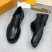 New Business Casual Leather Thick Sole Wear-resistant British Fashion Loafers Men's Wedding Groom Shoes_vogvips.com