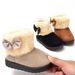 Kids' Winter Snow Boots - Warm Fleece-Lined Waterproof Snow Boots For Boys & Girls, Non-Slip Rubber Sole, Cozy Suede Upper (Black, Beige, Brown)_vogvips.com