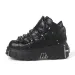 2024 New Punk Style Laces Heel Height 6CM Platform Rock Boots Metal Decoration Womens Sports Shoes T240530_vogvips.com