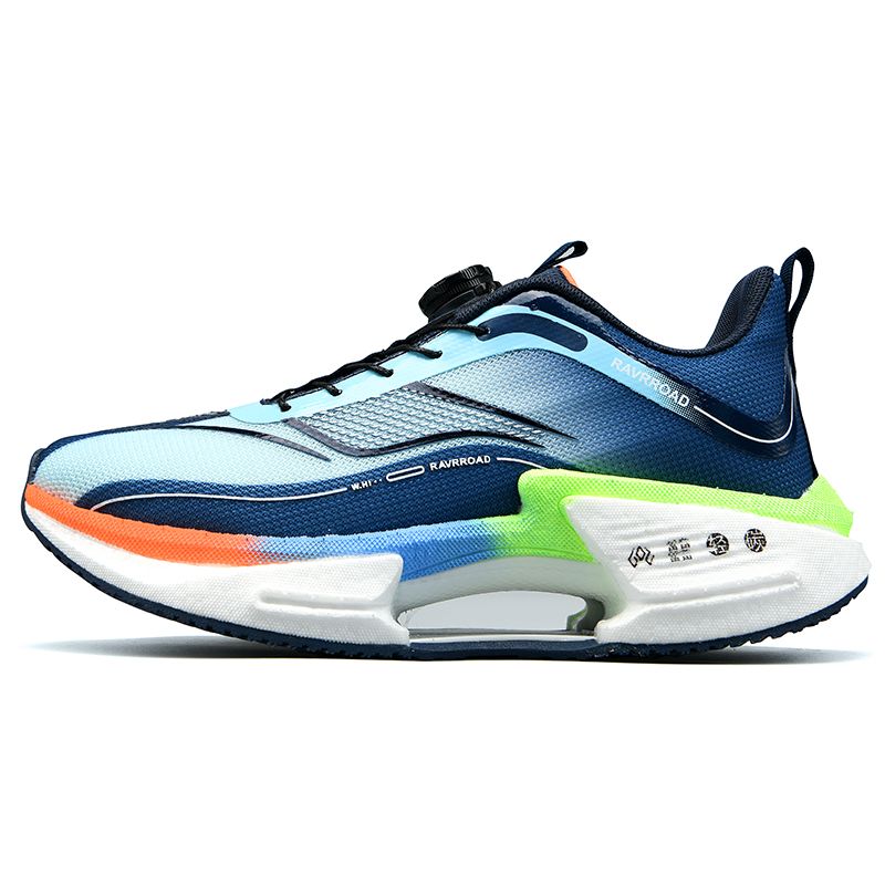 Family Carbon Plate Running Shoes For Boys Big Boys Student Rotating Button Technology TPU+ Popcorn High Pop Sneakers For Girls_vogvips.com