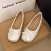French Ballet Style Shallow Mouth Single Shoes Women's Summer Skirt Mary Jane Shoes Bow Soft Sole Beanie Shoes_vogvips.com