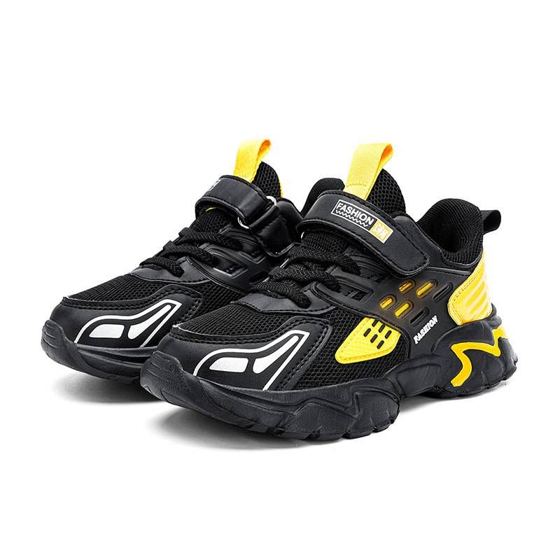 Boys Shoes 10 15 Years Old Spring And Autumn New Leather Surface Light Soft Sole Children Students Light Running Sports Shoes_vogvips.com