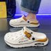 Plus Size 38-47 Men Slippers Fashion EVA Insole Clogs Men Garden Shoes Arch Support Waterproof Slides For Men Beach Shoes_vogvips.com