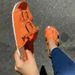 Women's Flat Sandals With Buckle, Openwork Design, Casual Solid Color Canvas, Plus Size, Breathable And Comfortable._vogvips.com