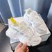 Trendy Couple Style Dad Women Korean Version Ins Fashion 2025 New White Sneakers Students Casual Sports Shoes For Men_vogvips.com