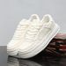 Men's High-End Casual Sneakers Breathable Thick Soled Height Increasing Summer Sports White Trendy Shoes_vogvips.com