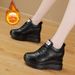 Trendy Sunday 2024 Autumn New Style Wholesale Thick-Soled Platform Height-Increasing Casual White Shoes For Women_vogvips.com