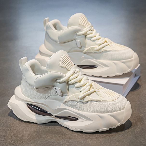 New Outdoor Wear-resistant Thick Sole Increase Sports Shoes Senior Sense All Match Student Daddy Shoes_vogvips.com