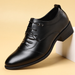 White Men's Elevator Dress Shoes Low-Top Wedding Shoes_vogvips.com