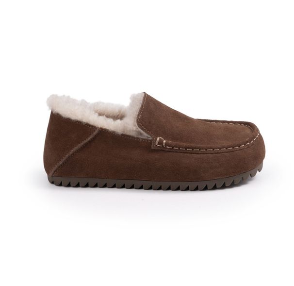 2025 Autumn Winter Height Increase 4cm~ Square Round Toe Thick Sole Slip-On Comfortable Outdoor Furry Loafers Moccasins_vogvips.com