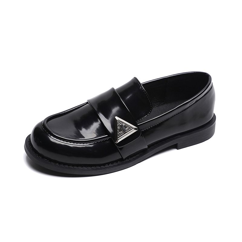Loafers Women's Platform Autumn British Style Small Leather Shoes Retro Single Shoes Large Size Women's Shoes_vogvips.com