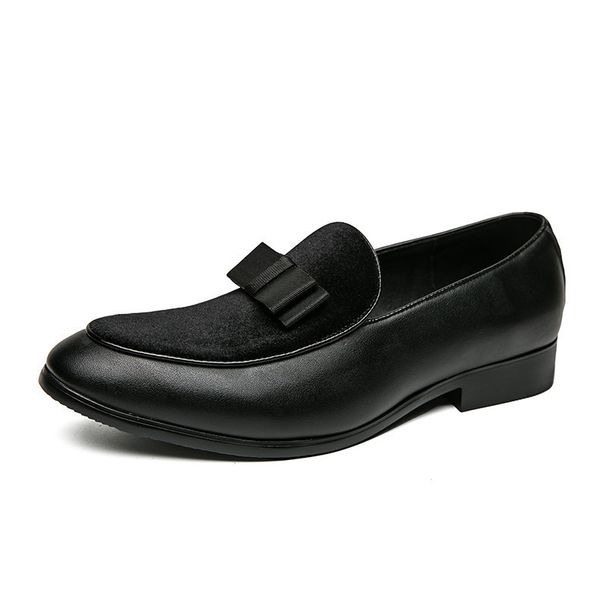 2024 Foreign Trade Large Size 48 European And American British Style Men's Slip-On Leather Thick Sole Height Increasing_vogvips.com