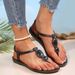 Retro Cross-Strap Flat Sandals For Women 2026 Spring/Summer New Roman Style Beach Shoes Plus Size Comfortable Versatile_vogvips.com