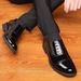 Leather British Style Pointed Men's Leather Three Joint Autumn Fashion Trend Formal Wear Business Casual Shoes_vogvips.com