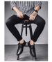 Round Head First Layer Men's Leather Splicing Leather Shoes Lace-up Low State Men's Formal Single Shoes_vogvips.com