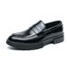 Men's Classic Slip-On Dress Shoes – Shiny PU Leather Formal & Casual Shoes For Wedding, Office & Business Occasions (Black & Burgundy, Sizes 38-46)_vogvips.com