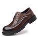 New men's business casual leather shoes leather thick soled formal men's shoes_vogvips.com