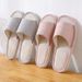 Four Season Linen Home Slippers Indoor Bedroom Women House Slides Autumn Unisex Lovers Shoes Adults Outdoor Casual_vogvips.com