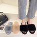 Fluffy For Women 2023 New Home Flat Warm One-Word Internet Celebrity Fashion Cotton Slippers_vogvips.com