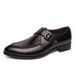 Suitable For All Seasons Plus Size Spring Autumn Men's British Business Casual Fashion Youth Slip-On Leather Shoes 3883_vogvips.com