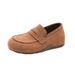 Soft Leather Version~Women's Loafers With Soft Sol, Slip-on Suede Women's Sho, 4CM Height Increase, Retro Casual_vogvips.com