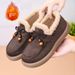 2025 Winter New Thickened Shoes With Fleece, Warm Slip-On Versatile Fashion Women's Cotton Boots_vogvips.com