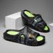 New Fashion Men Slippers Print Men Slides Male Summer Shoes Thick Sole Comfortable Home Outdoor Stylish Massage Shoes Hot Sale_vogvips.com