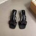 French-style Square-toed Open-toe Women, Spring-summer New Model, Gentle Fairy Style, Suitable For Pairing With_vogvips.com