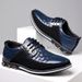 Suitable For All Seasons Large Size Leather 2025 Autumn Trendy Casual Formal British Style Versatile Checkered Men's Shoes_vogvips.com