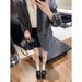 Small Gold Coins, Thick-soled Single Shoes, Soft Soles, Round Head, One Pedal, Thick Heels, Loafu Small Leather Shoes For Women_vogvips.com