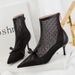 Women S Pumps Version Of Sweet Slimming See Through Dot Mesh Hollow Shoes For Women Stiletto High Heeled Pointed Toe_vogvips.com