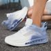 New Running For Youth, Air-cushioned Fly-knit Mesh Sports Shoes, Foreign Trade, 39-48, Large Size Casual_vogvips.com