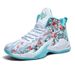 High top basketball shoes men's combat boots mesh top children's rubber soles actual combat training sneakers_vogvips.com