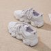 2025 New Spring And Autumn Sports Versatile Casual Mesh Thick-Soled Dad Shoes Women's Fashion Running Sneakers_vogvips.com