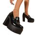 Plus Size Women's Low Top Shoes British Style Chunky Heel Platform High Heels Spring New Style_vogvips.com