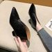 Elegant Pointed Toe Chunky Heel Short Boots plus Size Sexy Martin Cowboy Boots European American Style for Women_vogvips.com