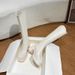 White 2023 Autumn Winter New V-Cut High Heel Over-the-Knee Long Thick Sole Stretch Riding Boots For Women_vogvips.com