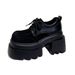 British Casual Small Leather Shoes Women's Big Head Small Comfortable Loafers_vogvips.com