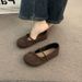 Round-toe Retro Soft-soled For Women, 2025 Spring Forest-style Flat Mary Jane Shoes, Ballet Granny Shoes_vogvips.com