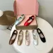 Mary Jane Ballet Designer Elegant Evening Dance Fashion Dress Shoes Flat Sandals Women's Luxury Brand Leather Factory_vogvips.com